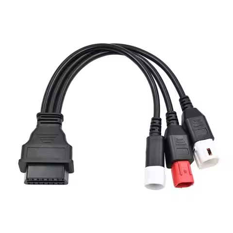 For OBD2 Converter Cable for Motorcycles Links 3pin 4pin 6pin Onboard Systems to 16pin For OBD2 Diag