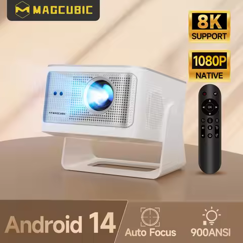 Magcubic HY350Max Voice Control Auto Focus Projector Android14 900ANSI 8K 1080P Wifi6 BT5.4 Allwinne