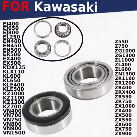Steering Head Bearing Kit For Kawasaki KL650 KLX110 KLE400 KLE500 KZ1000 KZ1100 KZ1300 KZ700 KZ750 V