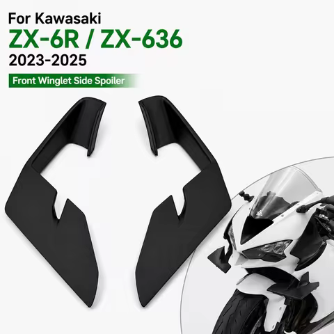 Motorcycle Fixed Winglet Spoiler Side Wing Fairing Kit Compatible With Kawasaki ZX-6R ZX636 2023 202