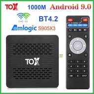 TOX1 Android 9.0 TV Box Amlogic S905X3 4GB RAM 32GB ROM Media Player 2.4G 5G Wifi Bluetooth 1000M 4K Set Top Box