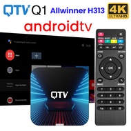 Vhsi VONTAR QTV Q1 10 Allwinner H313 2GB 16GB 4K H.265 2.4G ชุดกล่องสมาร์ททีวีเครื่องอุปกรณ์เชื่อมต่