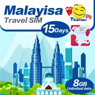 Happy Malaysia SIM Card - แฮปปี้ เทเลคอม มาเลเซีย - 15 วัน 8 กิกะไบต์  ซิมการ์ดท่องเที่ยวแบบเติมเงิน