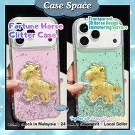 SAMSUNG A02S A03 A04S A13 5G A32 A33 5G A52 A52S J2 GRAND PRIME fon sarung lucky gold horse cny glit