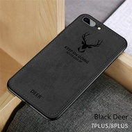 กวางผ้าโทรศัพท์เคสสำหรับไอโฟน 7 Plus 8 PLUS ซิลิคอนกรอบคลุมทั้งหมดป้องกันเคสสำหรับ Apple iPhone 7 Plus/8 PLUS