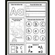 ALPHABET WORKSHEET 3-6 YEARS 27 PAGES (SOFTCOPY ONLY)