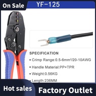 -125 Heat Shrinkable Connector Crimping Tool Ratchet Wire Crimping Pliers Ratchet Terminal Crimping 