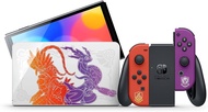 Switch OLED Pokemon朱紫版 主機 連4隻Game