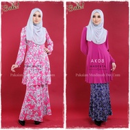 BAJU KURUNG MODEN AMMARA IRONLESS BAJU MENYUSU BAJU KURUNG LYCRA (AK07 / AK08)