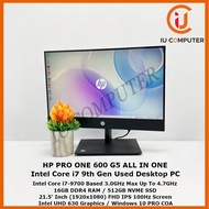 HP PRO ONE 600 G5 ALL IN ONE INTEL CORE I7-9700 16GB RAM 512GB NVME SSD USED DESKTOP REFURBISHED PC