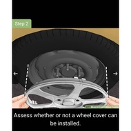 UNIVERSAL CAR WHEEL COVER/CAP DESIGN - 3533 FIT FOR RIM 14'' INCH 4 PCS PER SET *READY STOCK*