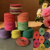 40pcs Natural Herbal Incense Coils - Lemon Scented Mosquito Repellent Coils - Air Freshener, Size 6.