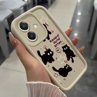 Case For OPPO A3 4G A3 Pro 5G A3X 4G A3X 5G A40 A60 5G Three-Color Cat Phone Silicone Shockproof