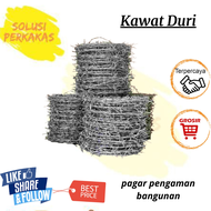 Kawat Duri Pagar Galvanis 35 Meter 1 Roll / Kawat Berduri/ Kawat Pengaman Pagar