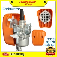 Carburetor+Air Filter For Mesin Rumput Ogawa Cg328 SUM328 BG328 T328 PRO338 Tl33 Tb43
