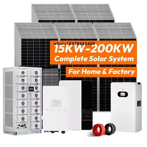 10Kw Hybrid Solar Panels Energy System 5Kw 15Kw 50Kw 20Kw 100Kw Complete Kit Solar Power System With