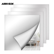 ARRIVEOK 1pc Acrylic Mirror Sheet, Shatterproof Simple Non Glass Mirror Stickers,  DIY Craft Self Ad