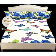 BEDSHEET SET CANADIAN COTTON 3 in 1 FULL GARTER FITTED SHEET FAMILY SIZE 54X75X6 BED SHEET