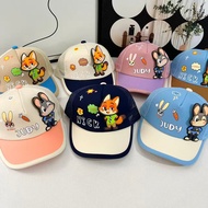 Children's Zootopia Nick and Judy Hats For Boys And Girls Breathable Baseball Caps With 3D Cartoon P