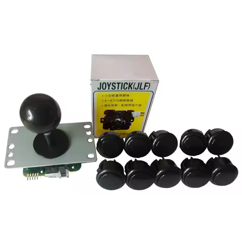 Original 1pcs JLX-TP-8YT Sanwa Joystick with 10pcs Sanwa OBSF-30 Buttons Authentic SANWA JLF Joystic