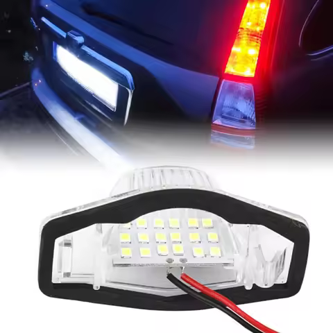 Error Free LED Car Number License Plate for Honda Crv 1995-2015 Fit Jazz Crosstour Odyssey Stream Fr