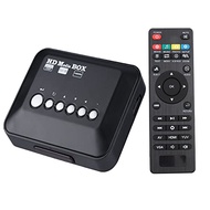 1080P Media Player with/PrPbY/AV Output, Full HD Digital MP4 Player with Remote Control Read USB Dri