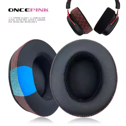 Oncepink Replacement Ear Pads for HyperX Cloud 1, 2, Core,Silver, Alpha, Alpha Pro, Alpha S, Gaming,