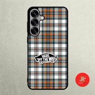 Case SAMSUNG A57 A56 A37 A36 A50 A50 A51 A52 A53 A54 A55 Rubber Softcase VANS Plaid Tartan