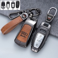 Zinc Alloy Car Key Cover Remote Key Case For Audi A1 A3 A4 A5 A6 A7 A8 C7 TT Audi A6L B9 C8 A8L E-tr