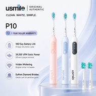 Usmile P10 sonic electric toothbrush with shock-absorbing cleaning brush head and adult soft bristle
