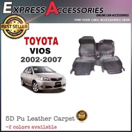 TOYOTA VIOS 2003 - 2007 5D CARPET PU LEATHER CAR MAT FLOOR MAT CITY GE GD GD8 GD6 GD7