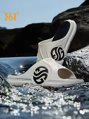 361 Degrees AG Aaron Gordon Men Slippers Non-Slip Sports Soft Elastic Thick Bottom Beach Casual Bask
