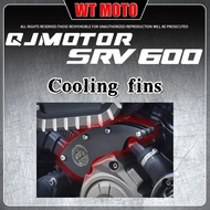 For QJMOTOR SRV 600 QJMOTOR Flash 600V4 water pipe cooling fin engine radiator retro aluminum alloy 