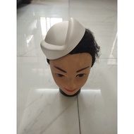 Satin flight attendant hat, fashion cosplay flight attendant hat