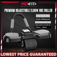 MCFIT Premium Adjustable Upgraded Elbow Abs Roller Professional Wide Ab Wheel Plank Roller Elbow Sup