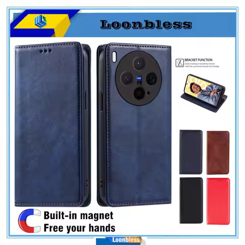 Flip Leather Case For Vivo X300 Case On Vivo X300 Pro Cover Etui Vivo Case X300 5G Phone Holster Viv