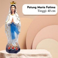 Patung Bunda Maria Fatima 40cm/Patung Bunda Maria Mahkota/Patung Maria