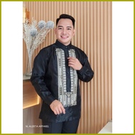 ┘ ♚ ▽ MODERN BARONG TAGALOG FOR MEN BLACK