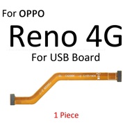 ขั้วต่อจอแสดงผล LCD หลักสายเคเบิ้ลยืดหยุ่นสำหรับ OPPO Reno Z Ace Ace2 Reno2 Z Reno3 Reno4ทั่วโลก Reno6 SE Reno5 F Lite Pro ซ่อมแซม