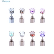 EXPEN Glow Earrings Dazzling Earring Personality Rhinestones DJ Dance Party Flashing Earrings Men Ea