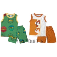 RS Seller Boys Playset Pleated / Baju Siang Kanak-Kanak Lelaki / Tshirt Lengan Pendek dan Seluar Pen