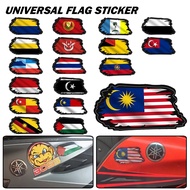 Sticker Kereta Car PVC Sticker Malaysia State Sticker Bendera Flag Negeri Malaysia Johor Kedah Sabah
