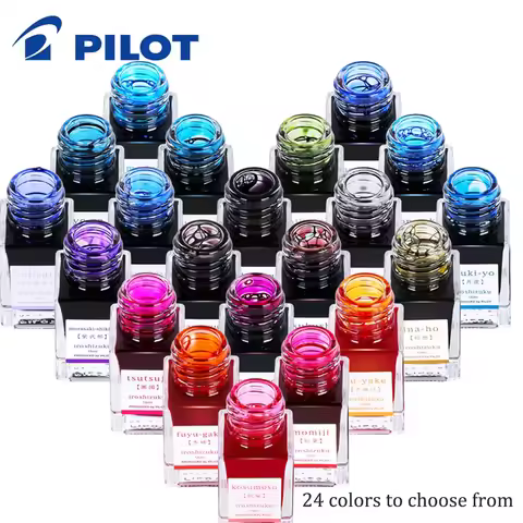2025 New Color Original PILOT Iroshizuku Bokusui Ink Coloring Ink Natural Color Ink 15ML 24 Colors