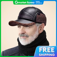 OMT| Mũ Trapper Nam Da Thật Mùa Đông Lót Nỉ Che Tai Giữ Ấm Cho Thời Tiết Lạnh