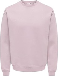 Men's Onslarry Eflow RLX LS Washed Crew Sweat Onslarry Eflow RLX Ls Washed Crew Sweat (Pack of 1)