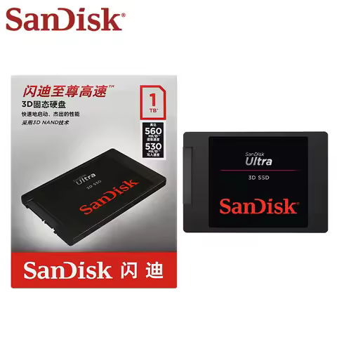SanDisk Ultra 3D NAND SSD 500GB 1TB 2TB enjoy up to 560MB/s read speed Internal Solid State Hard Dri