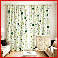 Elegant sampaguita design window non ring curtain suksukan 72 inches by 58 inches