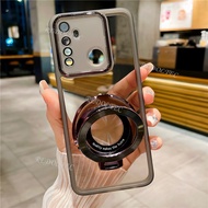 Case Realme 5 5i 5S 6i New Design Magnetic Stand Holder Transparent Casing Realme5 Realme 5 i 5 s 6i