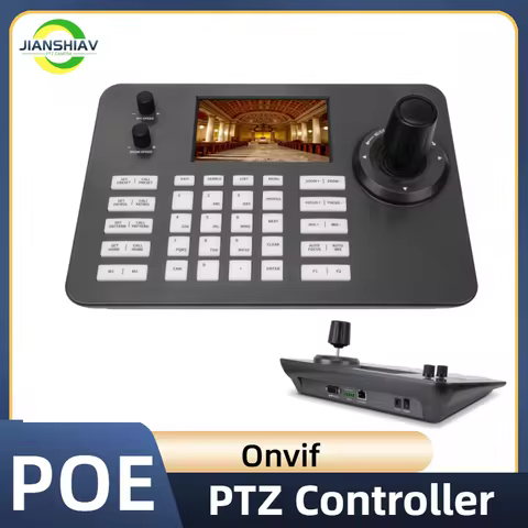 4D Keyboard Joystick POE PTZ Controller Video Conferencing Camera Keyboard Controller for live strea