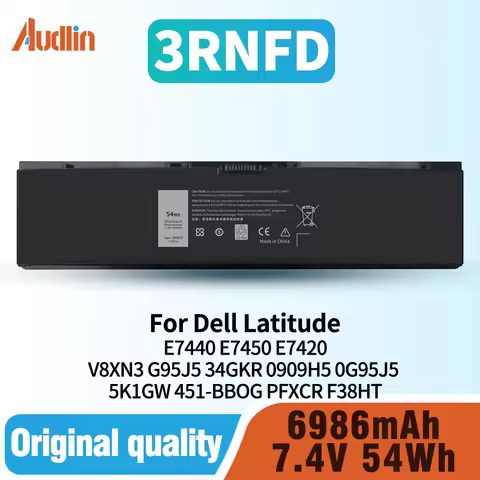 High Capacity 54Wh 3RNFD Battery for Dell Latitude 14 E7440 E7450 E7420 Series Laptop V8XN3 G95J5 34